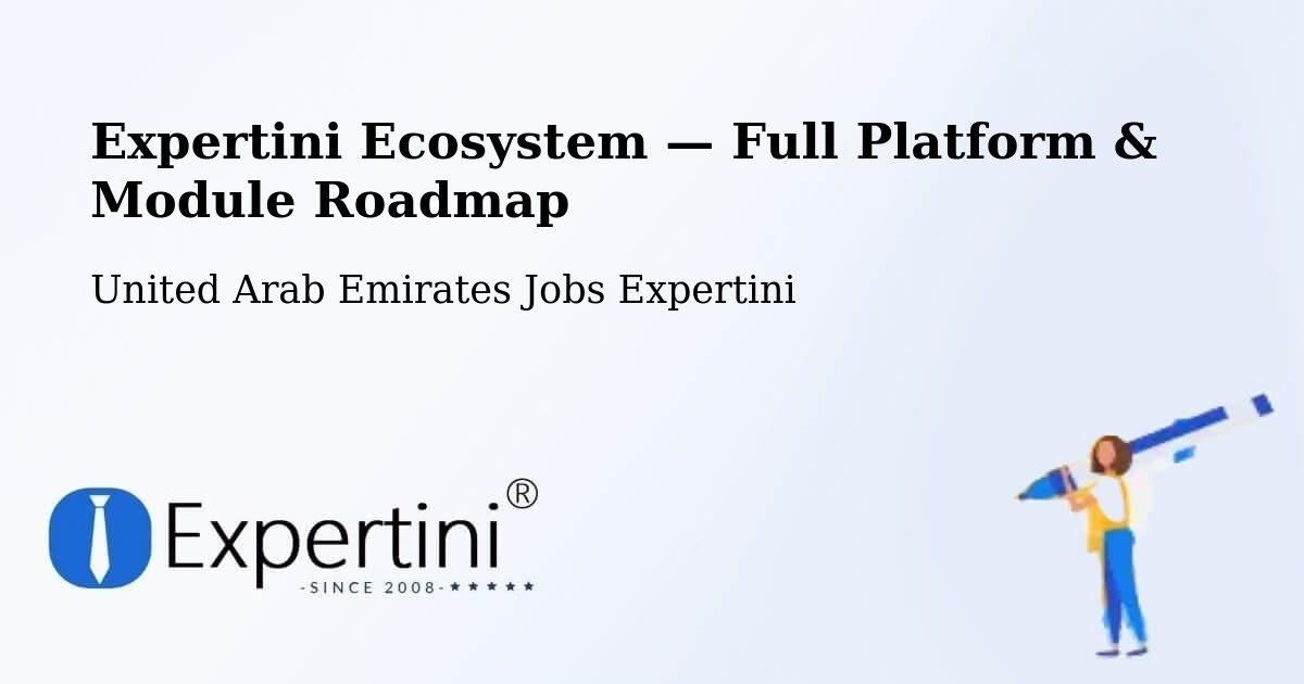 Expertini Ecosystem — Full Platform & Module Roadmap – Manama