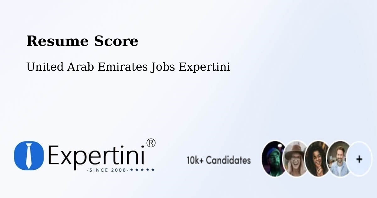 Resume Score & Job Description Match Tool – Manama - United Arab Emirates Jobs Expertini